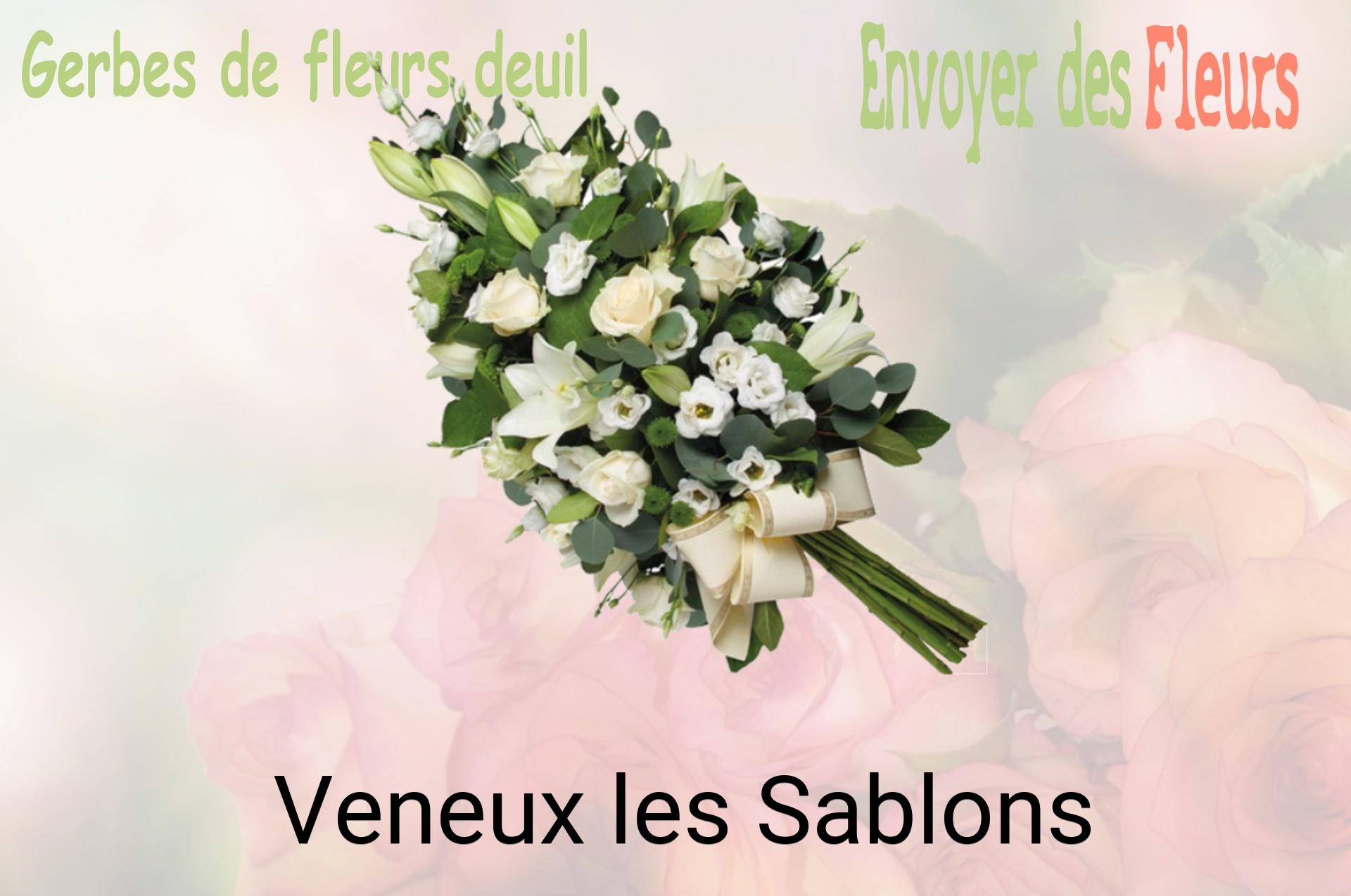 Gerbe de fleurs de deuil livrée à Veneux-les-Sablons